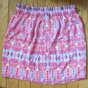Multi Colored Paperbag Skirt